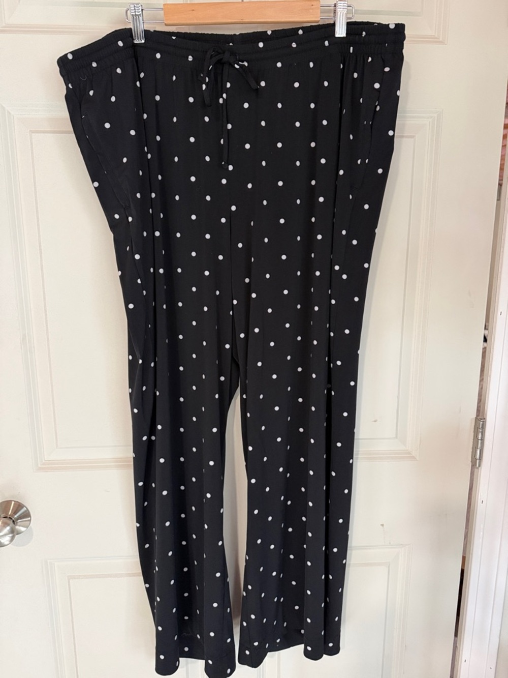 Lane Bryant Drawstring Pull-On Polka Dot Pants Size 22/24